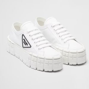 Prada Nylon Sneakers - White